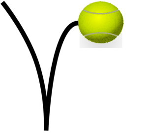 Tennis Ball Bounce At Vector Transparent Image Clipart