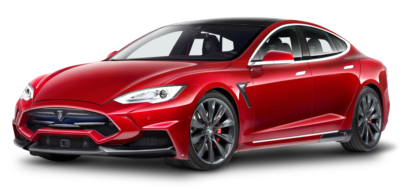 Tesla Car Motors Model 2016 2017 Red Clipart
