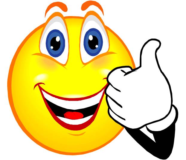 Smiley Face Thumbs Up Thank You Images Clipart