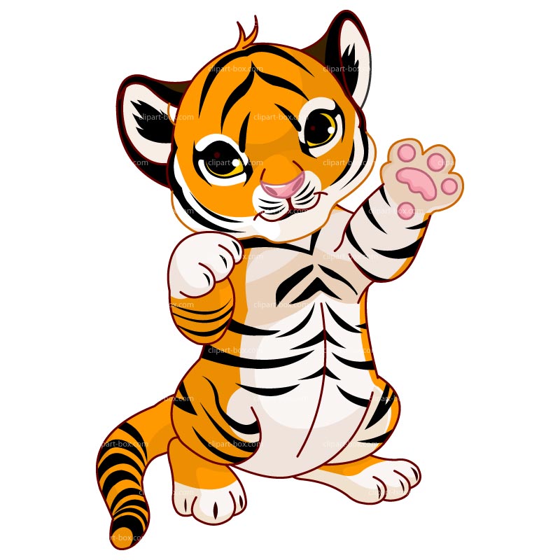 Standing Baby Tiger And Others Art Inspiration Clipart