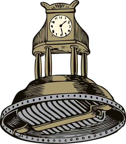 Self Winding Clock Clipart