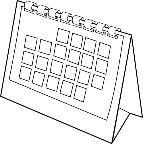 Desk Calendar Clipart