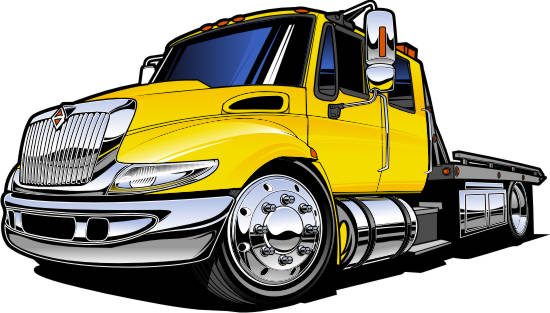 Flatbed Tow Truck Png Image Clipart