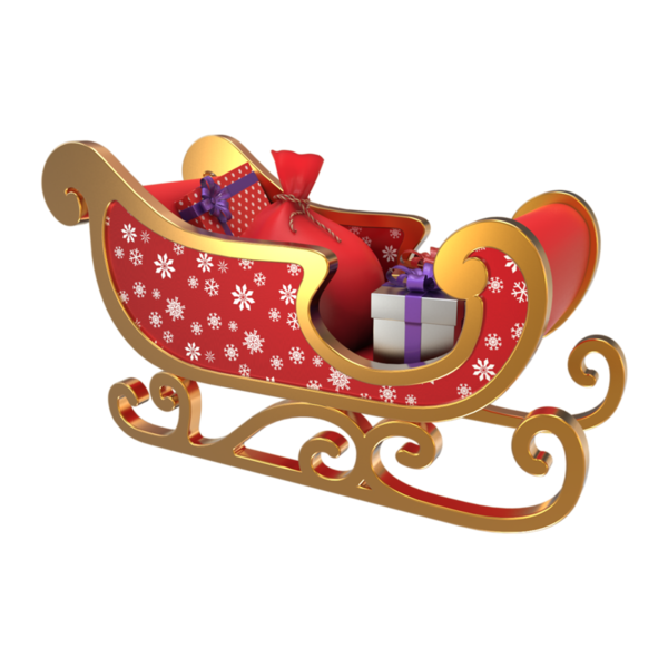 Vendanges Claus Sled Reindeer Santa Graphics Christmas Clipart