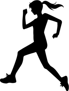 Track And Field Runner Image Girl Running Clipart