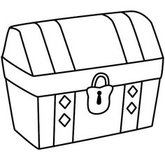 Treasure Chest Black And White Png Images Clipart