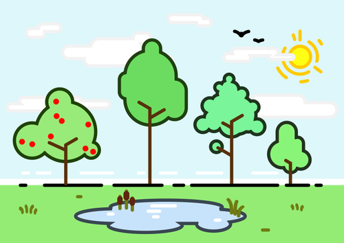Of Different Trees Clipart