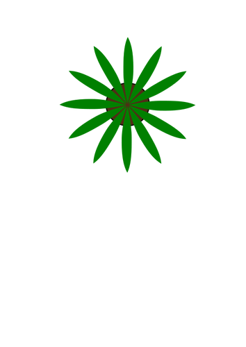 Green Plant Top View Clipart