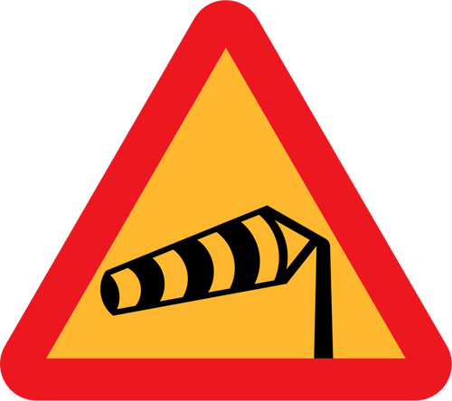 Side Winds Road Sign Clipart