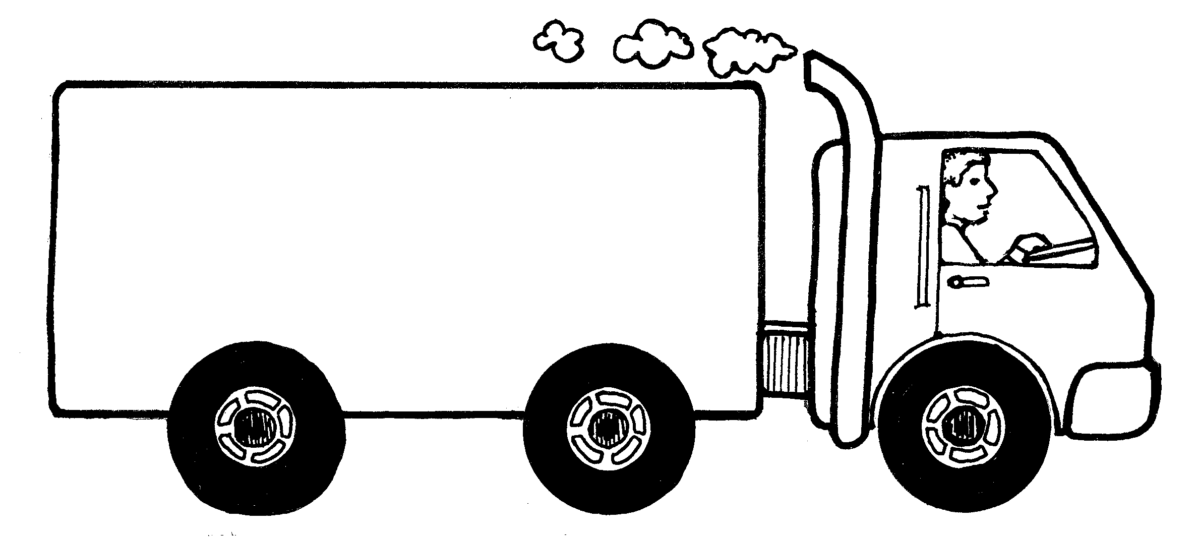 Dump Truck Black And White Png Images Clipart