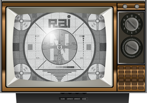 Old Television Set Clipart