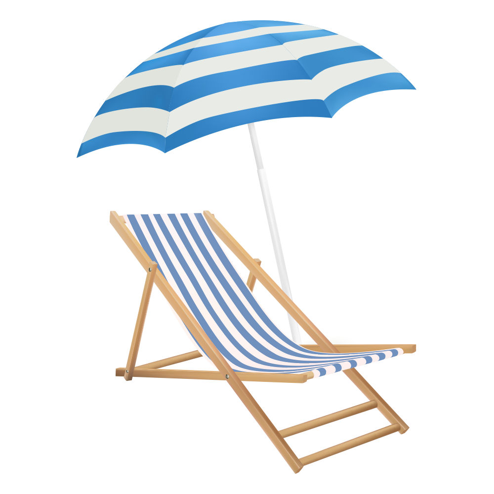 No. Umbrella 14 Eames Lounge Chair Beach Clipart