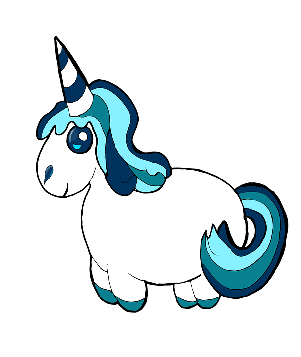 Free Illustration Unicorn Blue Pony Cute Image Clipart