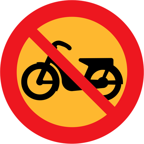 No Motorcycles Traffic Sign Clipart