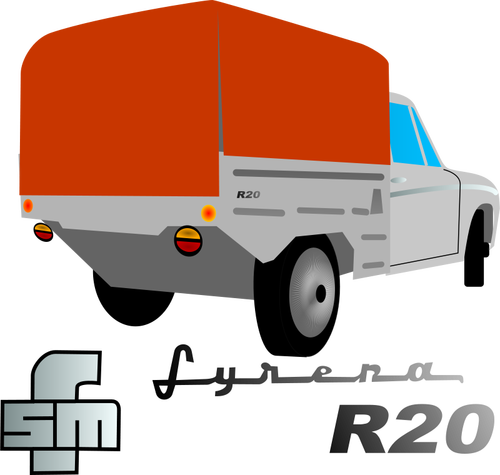 Syrena Pick-Up Car Clipart