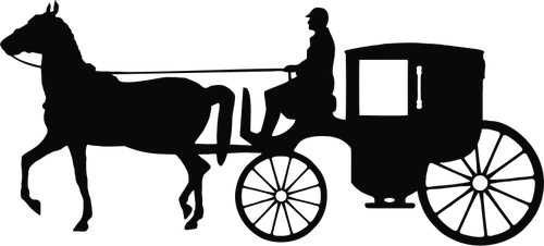 Man Driving Carriage Clipart