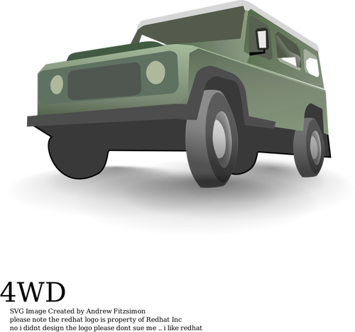 Of 4 Wheel Drive Vehicle Clipart