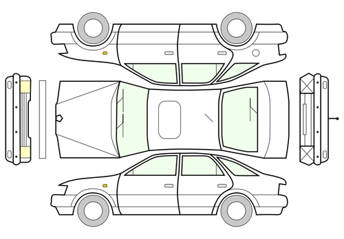 Image Of A Passenger Vehicle Clipart