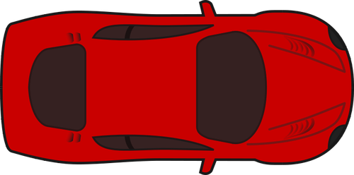Red Racing Car Top View Clipart