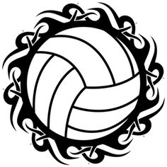 Free Printable Volleyball Shape Collage Shapes Clipart