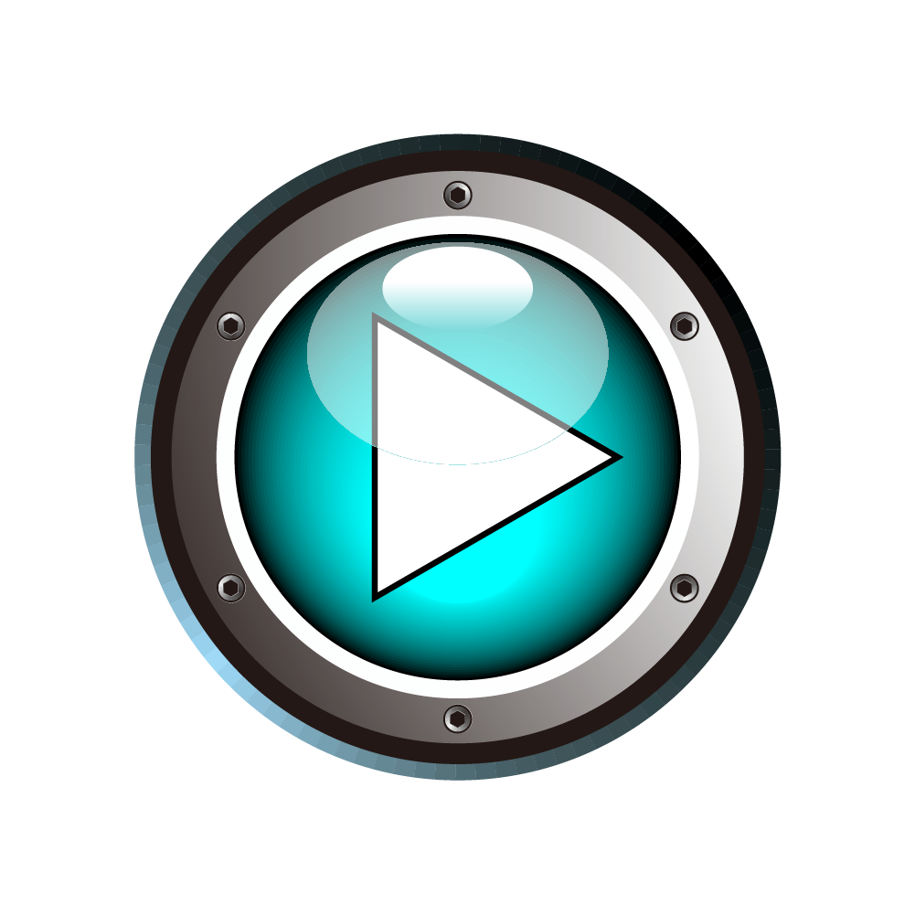 Blue Button Cartoon Play PNG File HD Clipart
