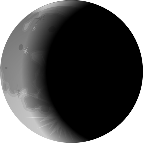 Of Left Side Moon Crescent Clipart