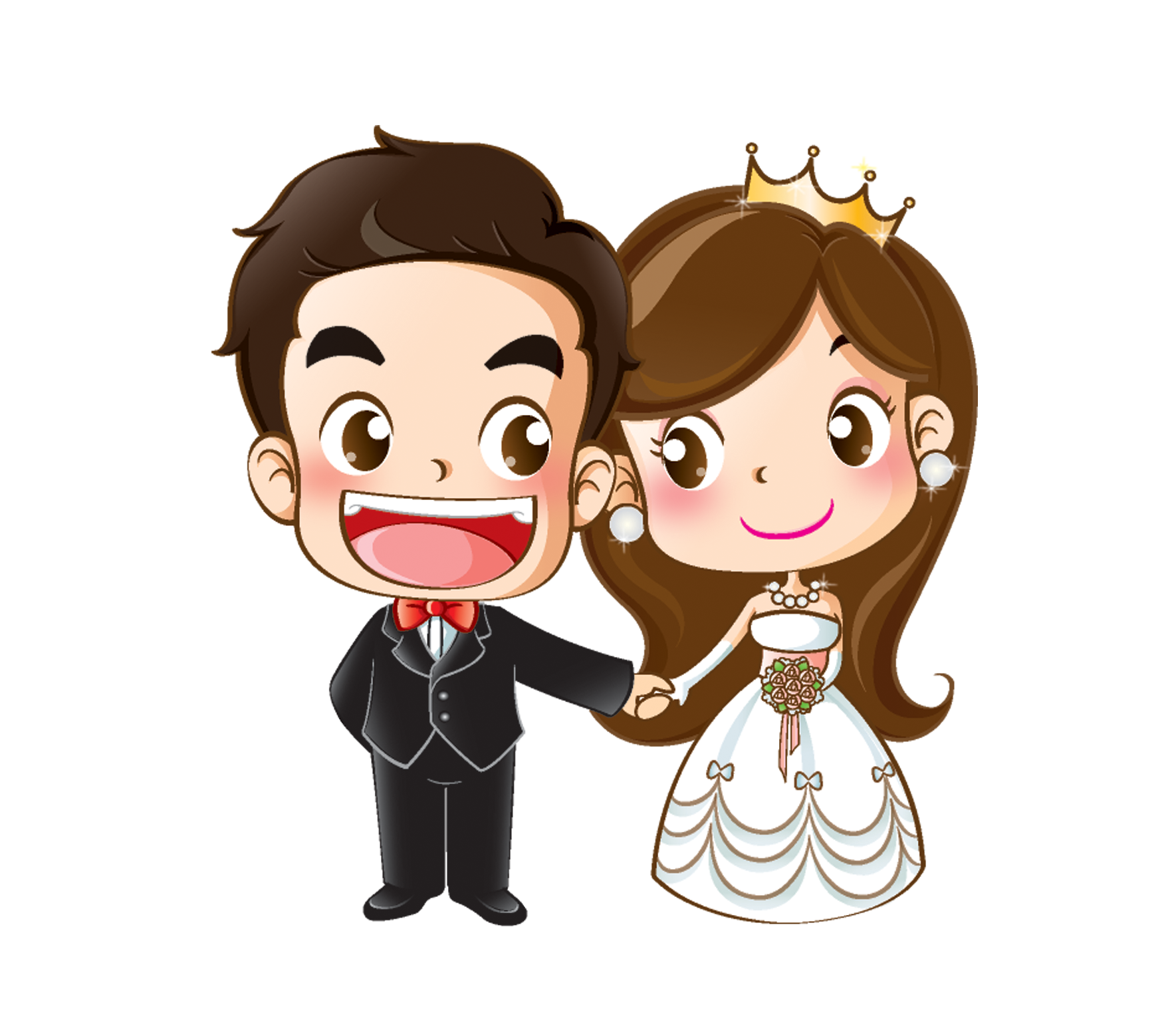 And Groom Wedding Cartoon Bride Marriage Invitation Clipart