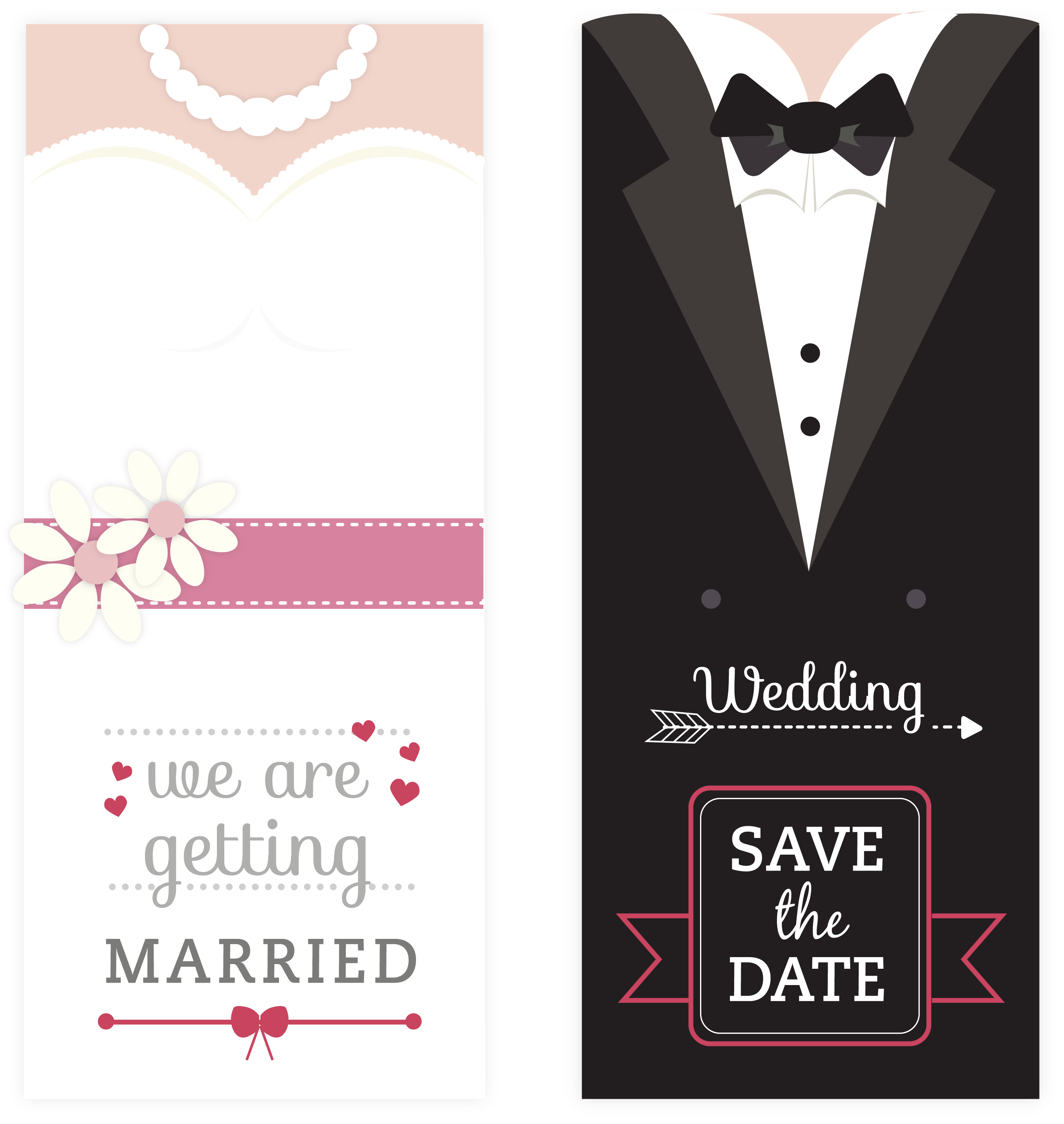Wedding Envelope Invitation Date The Save Card Clipart