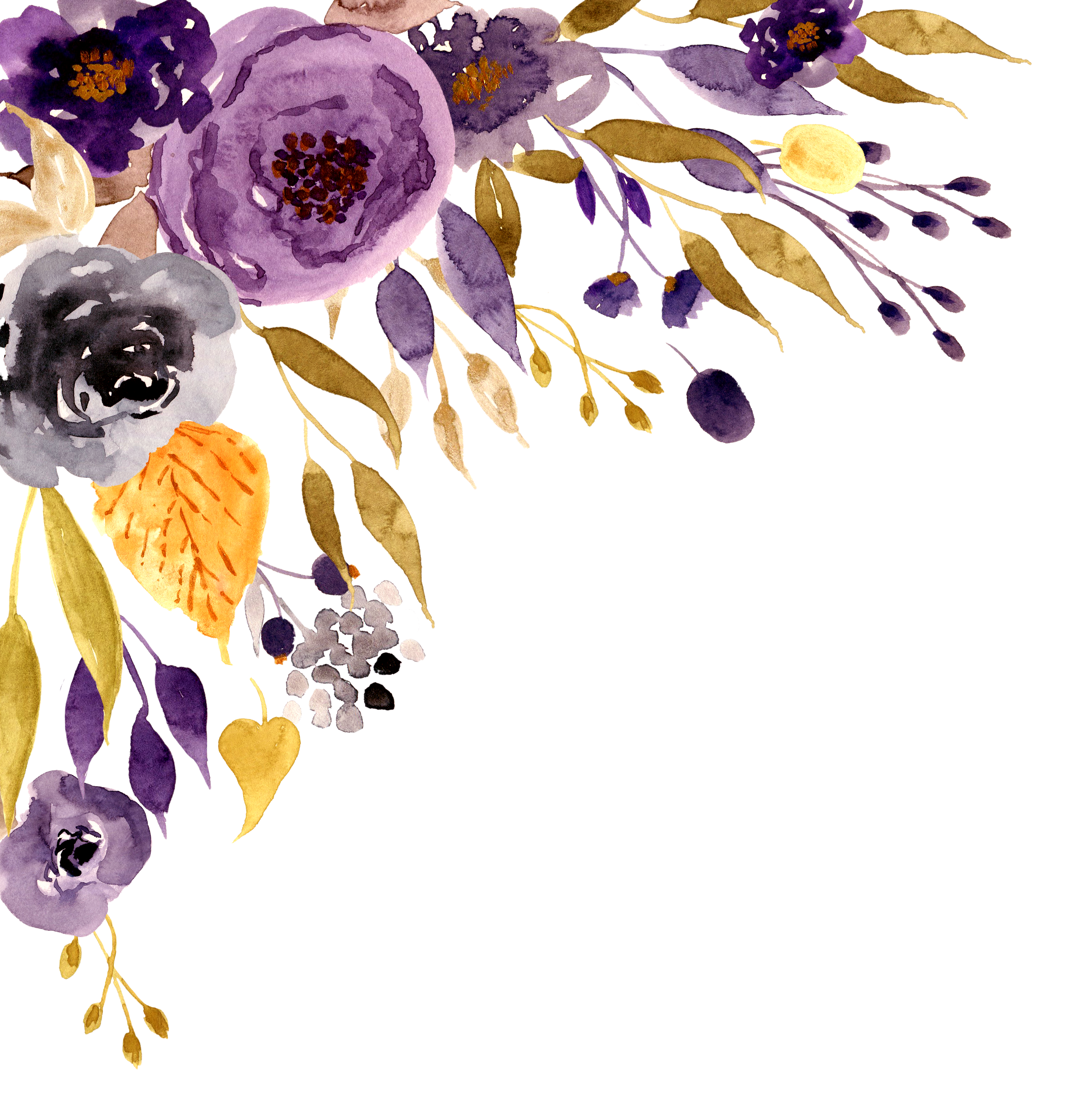 Download Watercolor Invitation Painting Flower Wedding Free Clipart Hq Clipart Png Free Freepngclipart