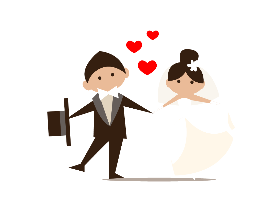 And Groom Bride Marriage Wedding Icon Clipart
