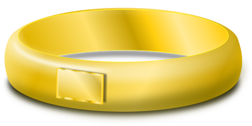 Of One Gold Wedding Ring Clipart