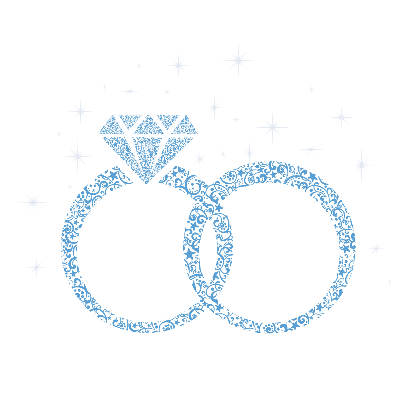 Download Blue Diamond Engagement Marriage Wedding Ring Clipart PNG Free
