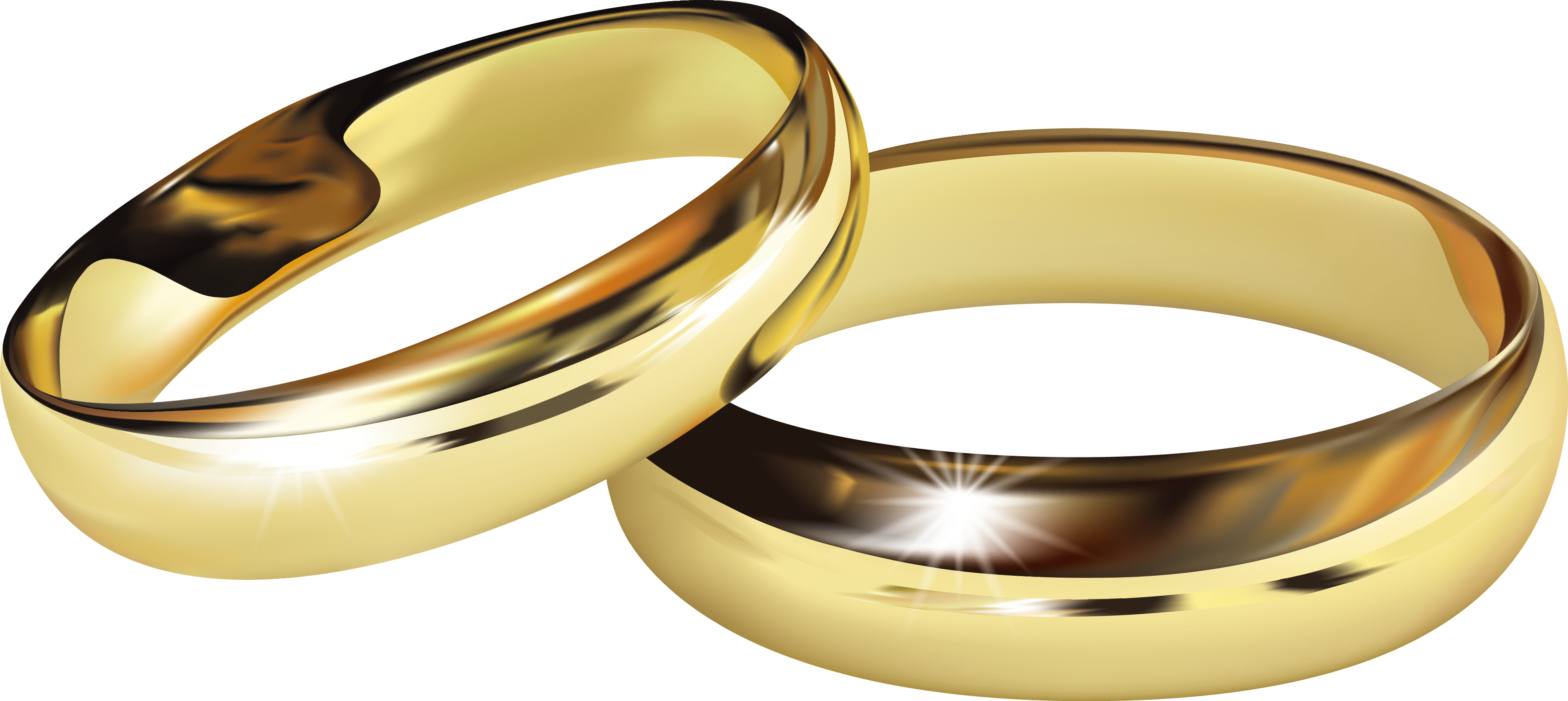 Vector Golden Ring Engagement Wedding Free Download Image Clipart