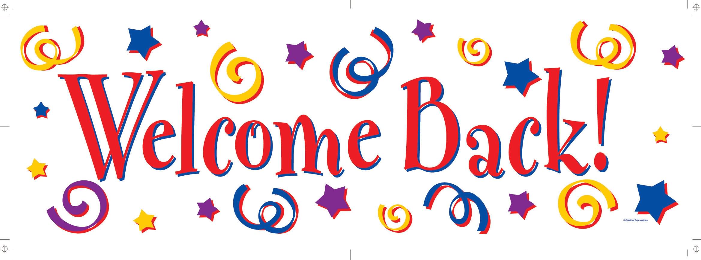 Welcome Back Sign Clipart Clipart