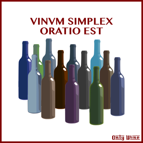 Colorful Wine Bottles Clipart