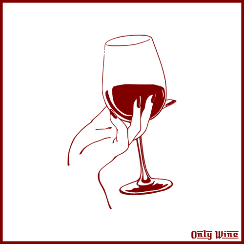 Lady And Wine Clipart
