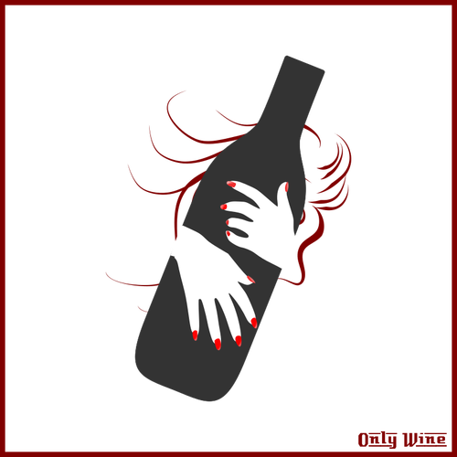 Wine Bottle Logo Image Clipart