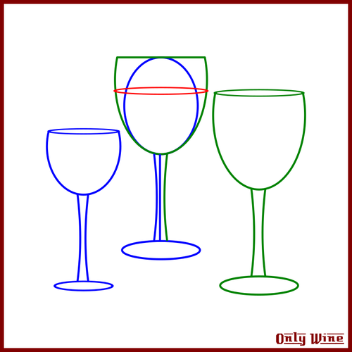 Wine Glasses Sketch Clipart