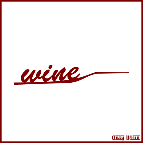 Only Wine Letters Clipart