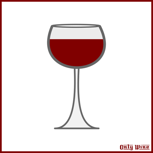 Gray And Red Wine Glass Clipart