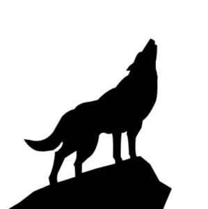 Howling Wolf Silhouette Psd Inspirations For Art Clipart