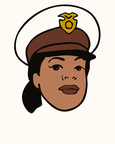 Of Policewoman With Hat Avatar Clipart