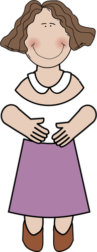 Of Smiling Woman Clipart