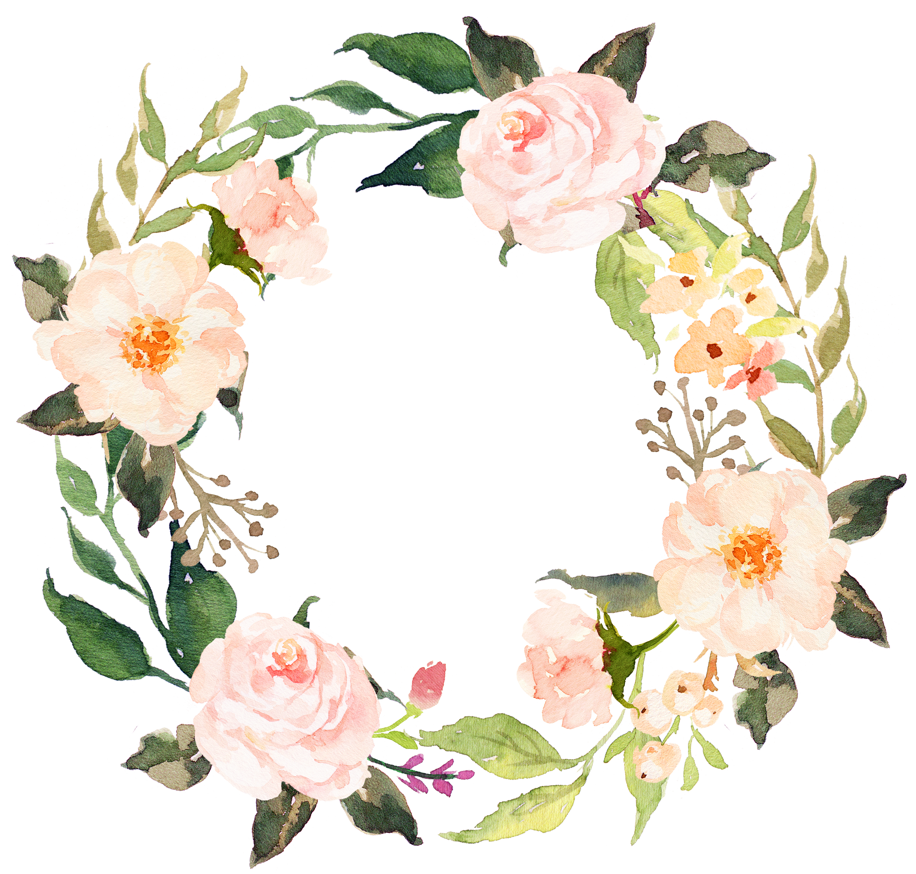 Pink Woman Garland Office Wall Of Wedding Clipart