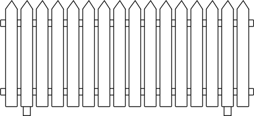 Fence Thin Line Clipart