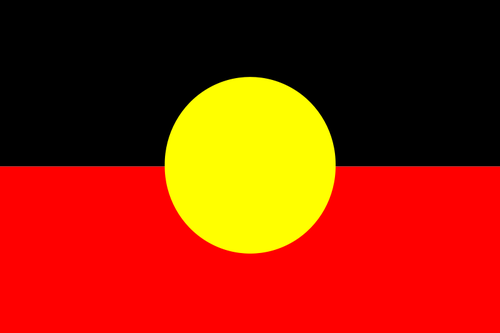 The Australian Aboriginal Flag Clipart