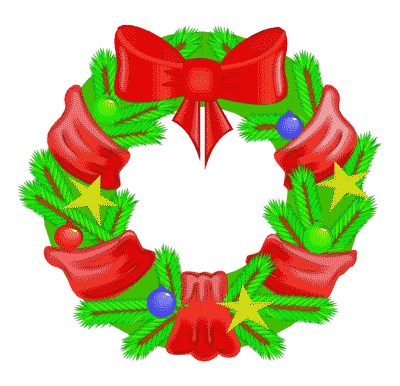 Free Christmas Wreath Public Domain Png Images Clipart