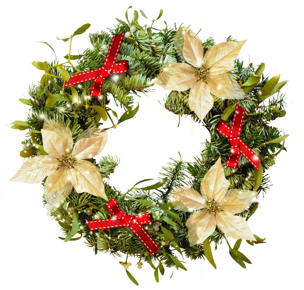 Wreath Crown Christmas Free Frame Clipart