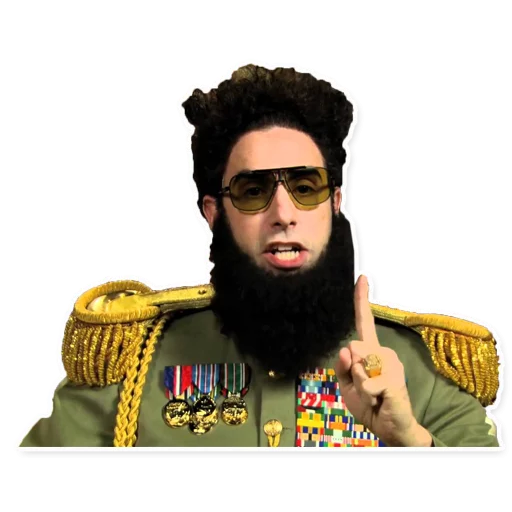 Baron Cohen Youtube Dictator Aladeen The Sacha Clipart