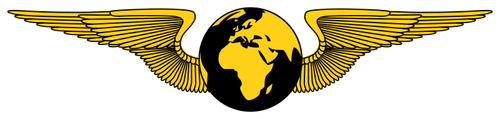 Globe Emblem Clipart